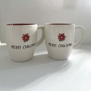 NWT Rae Dunn Merry Christmas Mugs